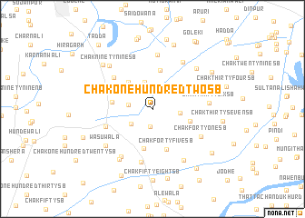 map of Chak One Hundred Two SB