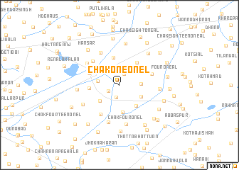 map of Chak One-One L