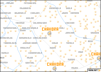 map of Chakora