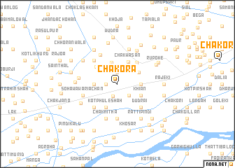 map of Chakora