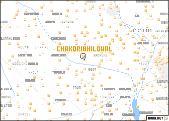 map of Chakori Bhilowāl