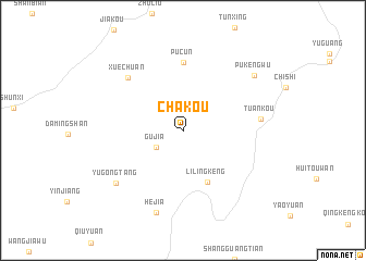map of Chakou