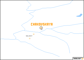 map of Chakovskaya