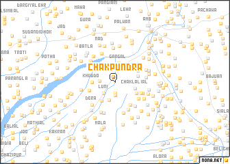 map of Chak Pundra