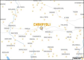 map of Chakpyŏli