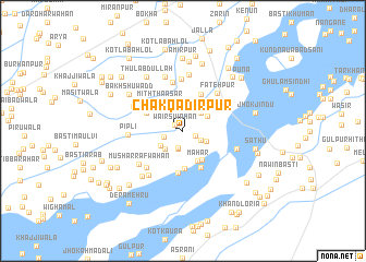map of Chak Qādirpur