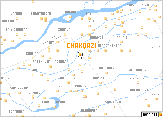 map of Chak Qāzi