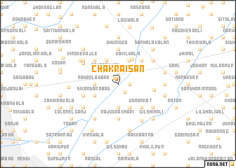 map of Chak Raisān