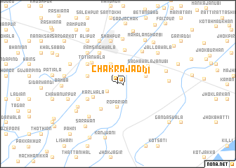 map of Chak Rajādi