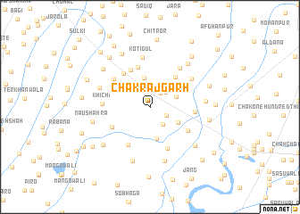 map of Chak Rājgarh