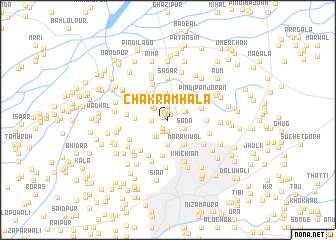 map of Chak Ramhāla