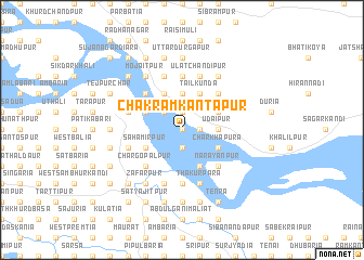 map of Chak Rāmkāntapur