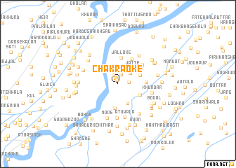 map of Chak Rāoke