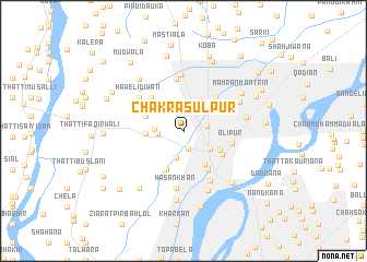 map of Chak Rasūlpur