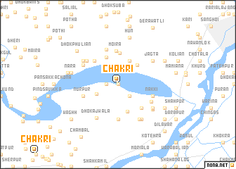 map of Chakri