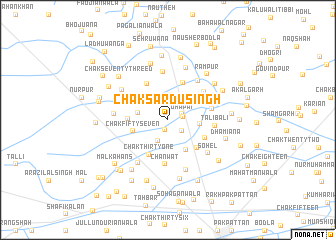 map of Chak Sardū Singh