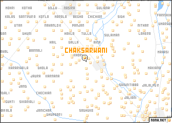 map of Chak Sarwāni