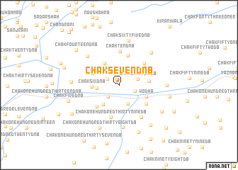 map of Chak Seven D-NB