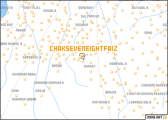 map of Chak Seven-Eight Faiz