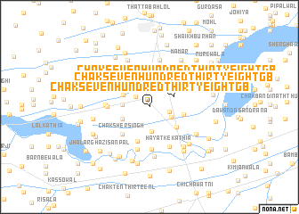 map of Chak Seven Hundred Thirty-eight GB