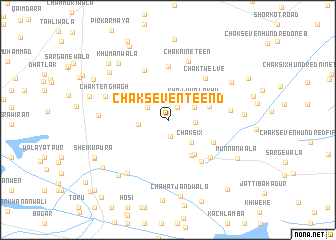 map of Chak Seventeen D