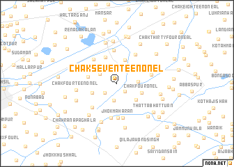 map of Chak Seventeen-One L