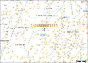 map of Chak Seventeen