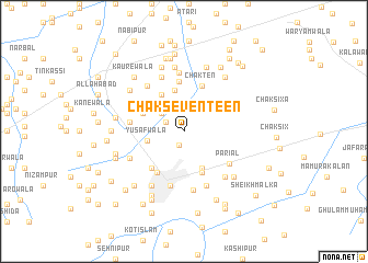 map of Chak Seventeen