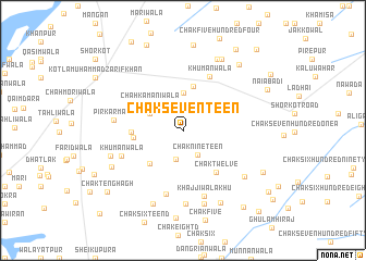 map of Chak Seventeen