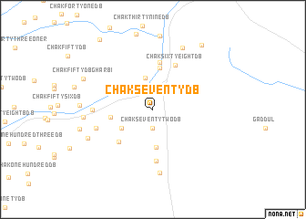 map of Chak Seventy D B