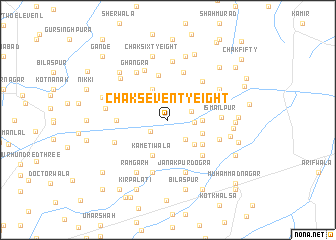 map of Chak Seventy-eight