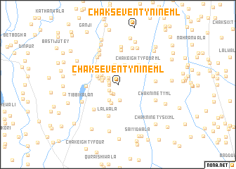 map of Chak Seventy-nine ML