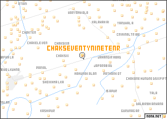 map of Chak Seventy-nine-Ten R