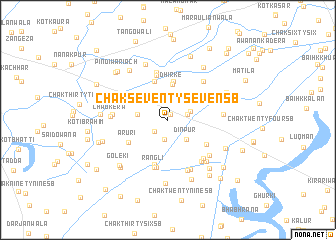 map of Chak Seventy-seven SB