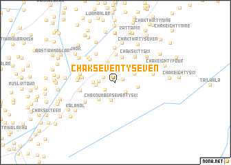 map of Chak Seventy-seven