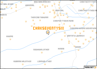 map of Chak Seventy-six