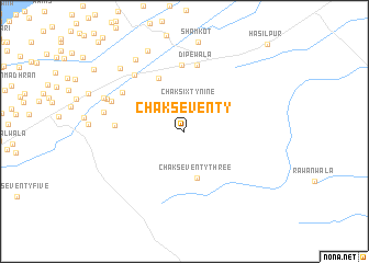 map of Chak Seventy