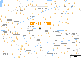 map of Chak Sewa Rām