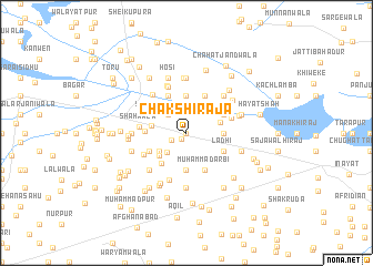 map of Chak Shirāja