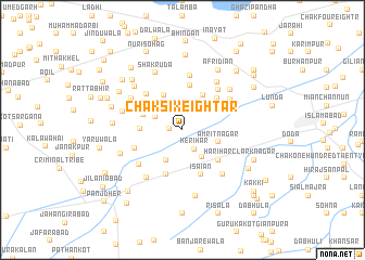 map of Chak Six-Eight AR