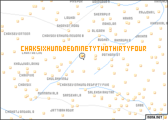 map of Chak Six Hundred Ninety-two-Thirty-four