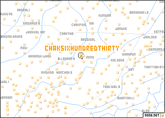 map of Chak Six Hundred Thirty