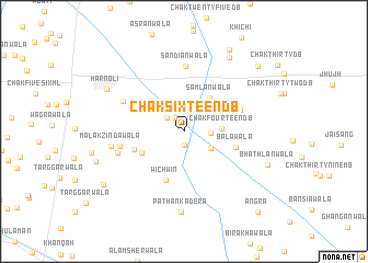 map of Chak Sixteen DB