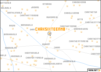 map of Chak Sixteen MB