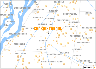 map of Chak Sixteen ML