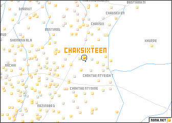 map of Chak Sixteen