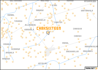 map of Chak Sixteen