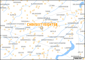 map of Chak Sixty-eight SB