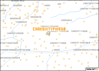 map of Chak Sixty-five DB