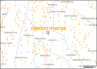 map of Chak Sixty-five TDA